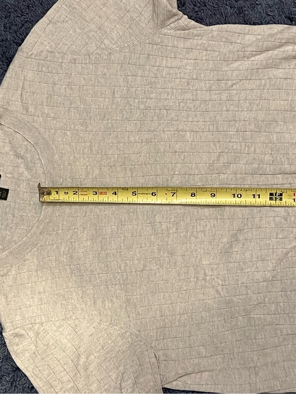 J. Crew Light Heather Crewneck Ribbed Sweater - Picture 4 of 5